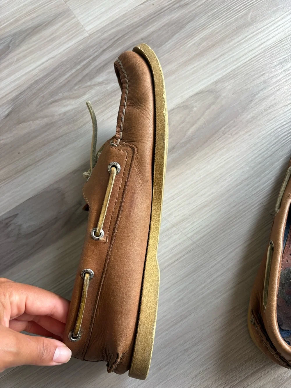 Sperry Brown Leather Boat Shoes